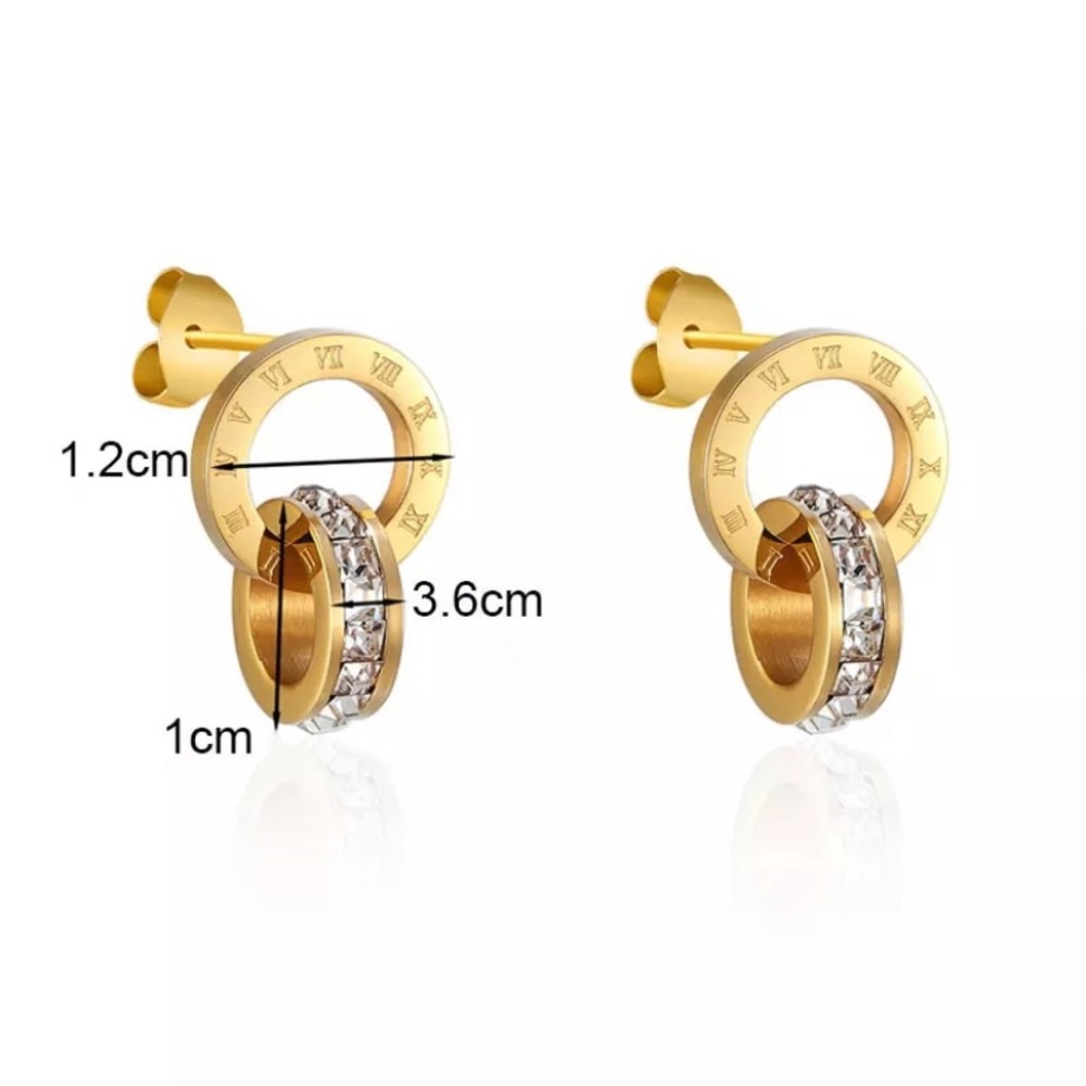 New 18k gold plated luxury earrings - Picture 3 of 4